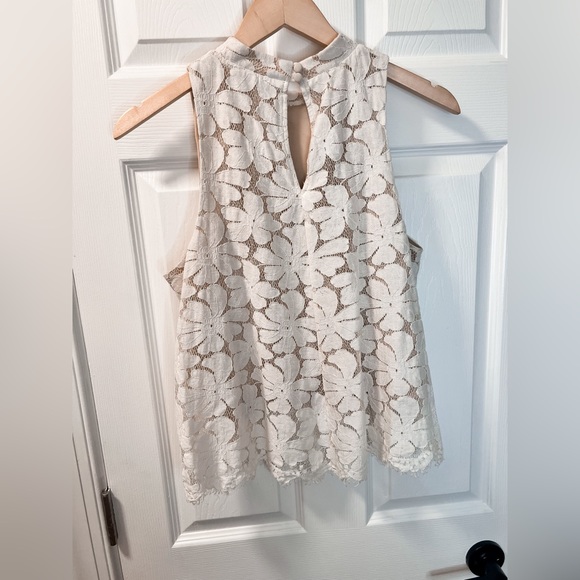 Anthropologie Alya - Floral Lace Halter Top - Size L - Picture 2 of 7